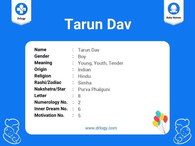 Tarun Dav Name Meaning